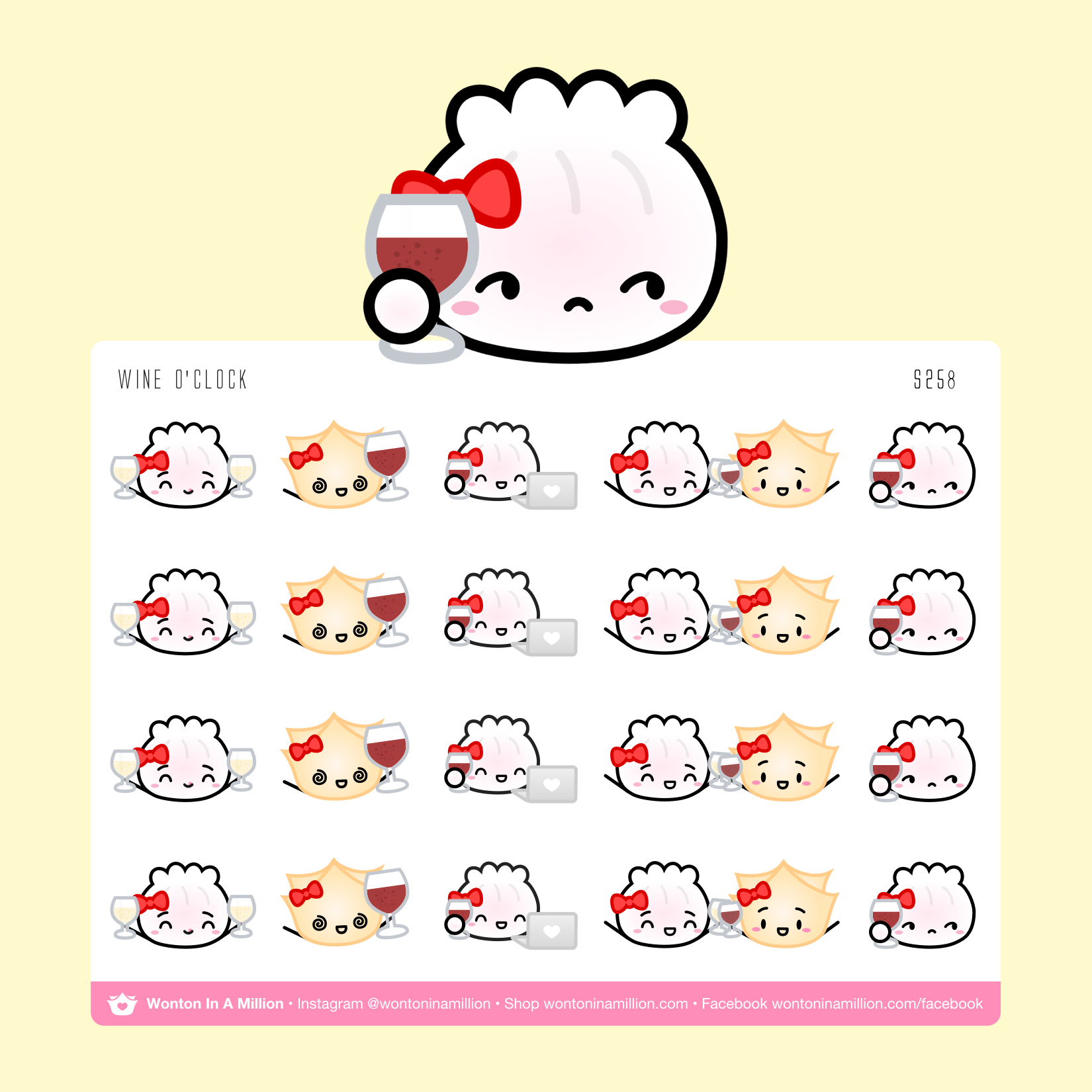 S258 | Wine O'Clock Stickers