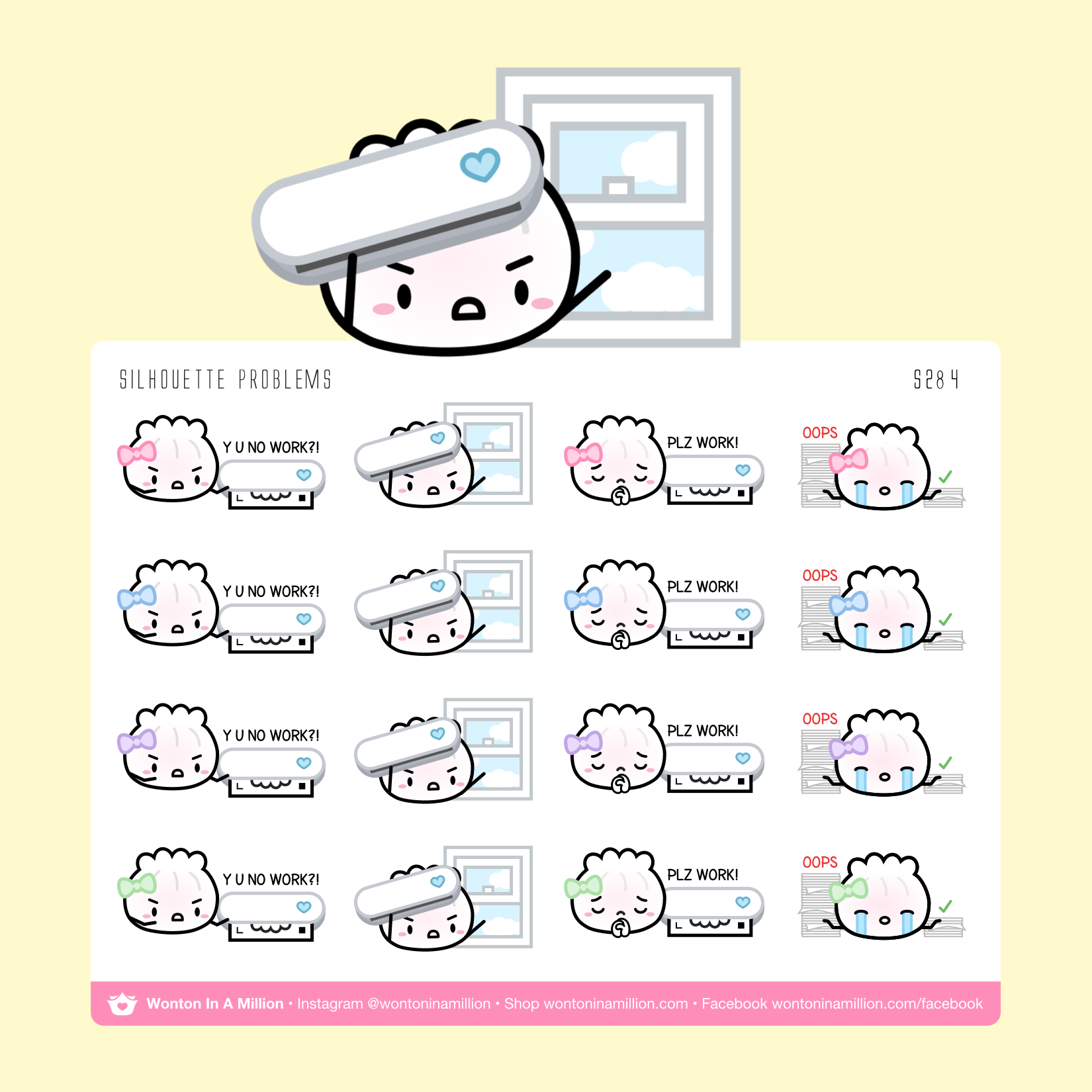 S284 | Cutting Machine Problems Stickers
