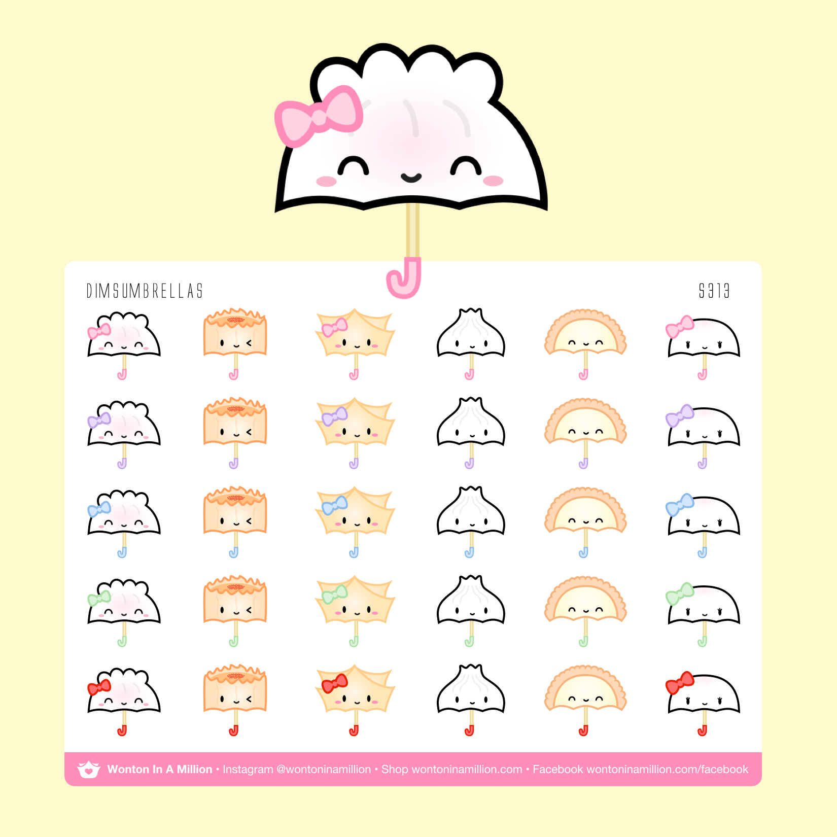 S313 | Steam Team Umbrellas Stickers