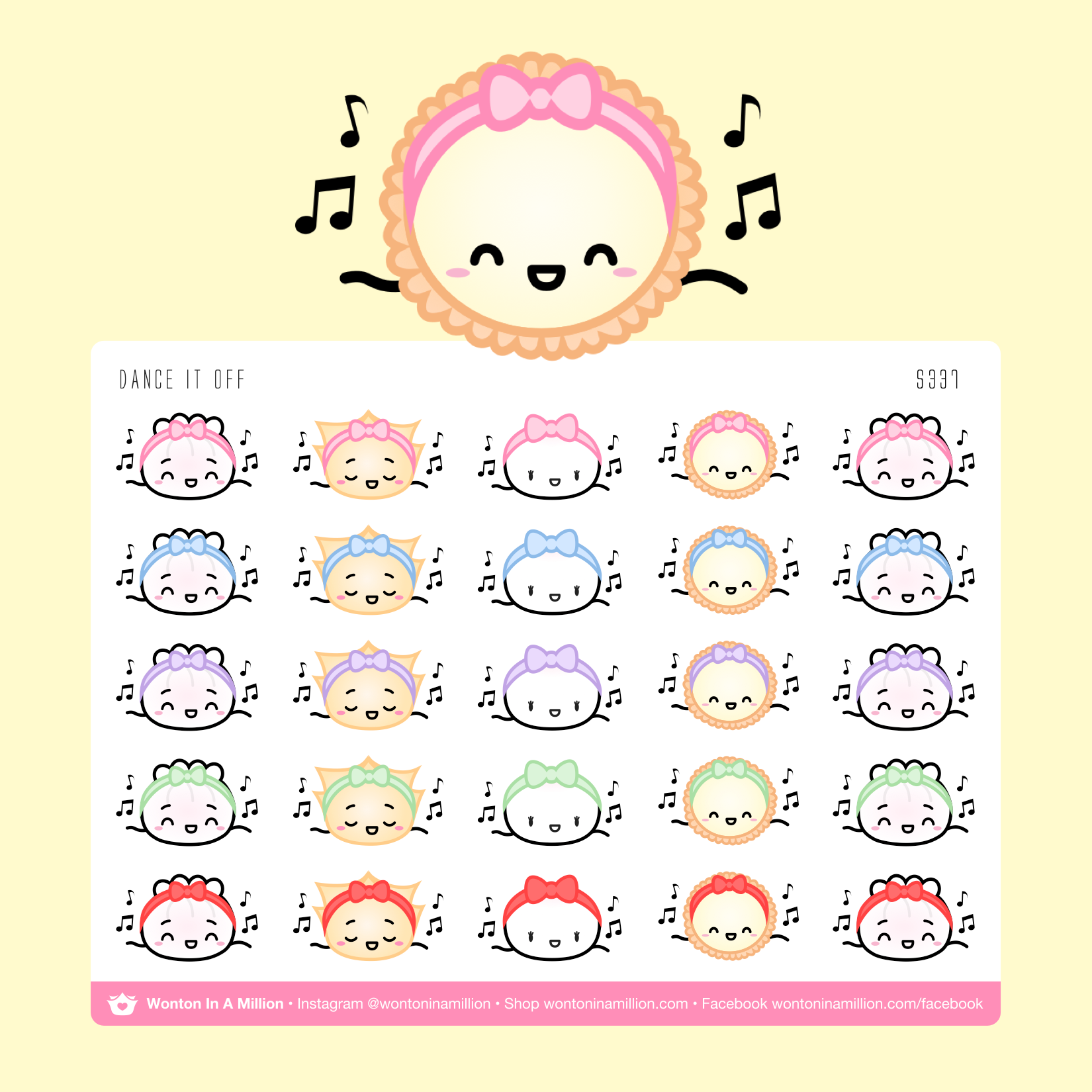 S337 | Dance Class Stickers