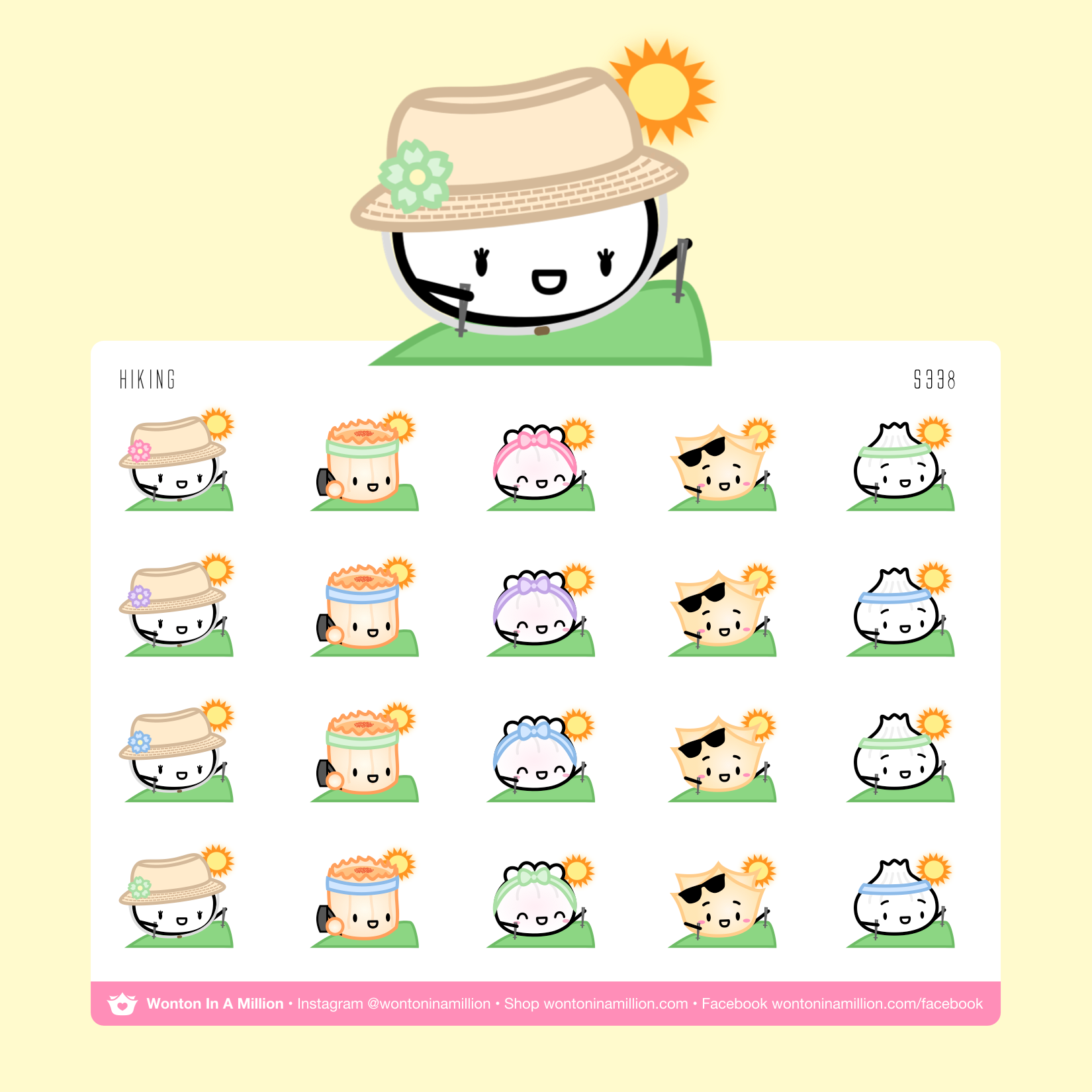 S338 | Hiking Stickers