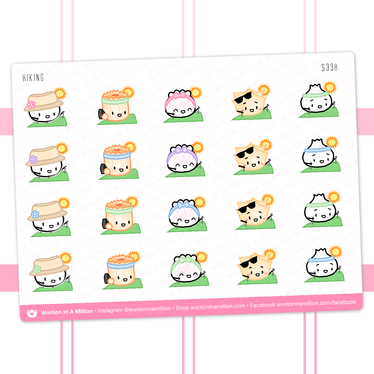 S338 | Hiking Stickers