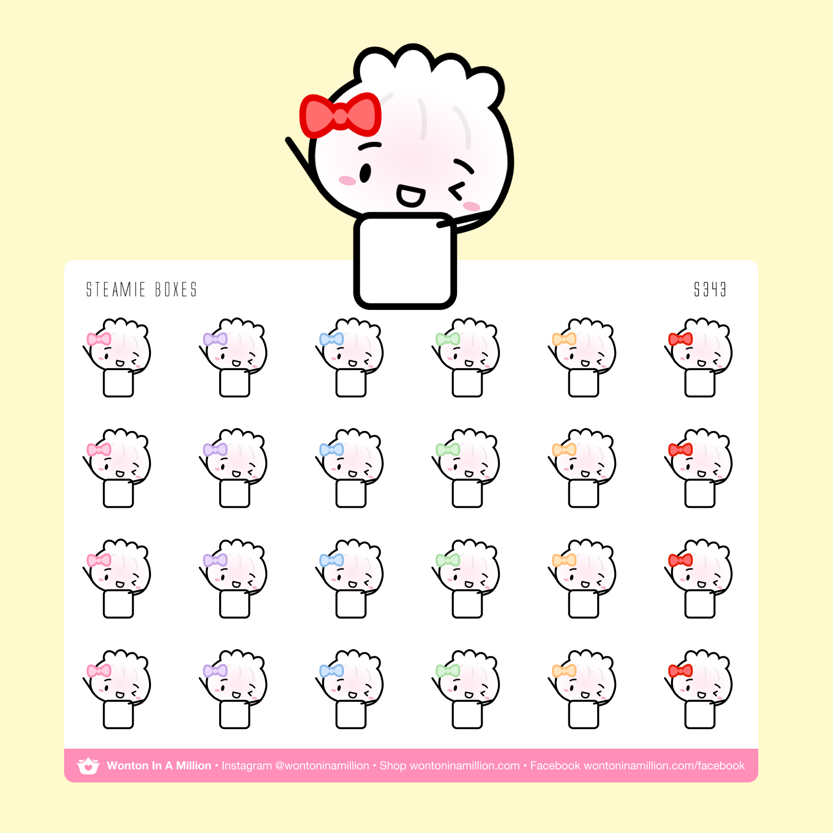 S343 | Steamie Date Covers Stickers