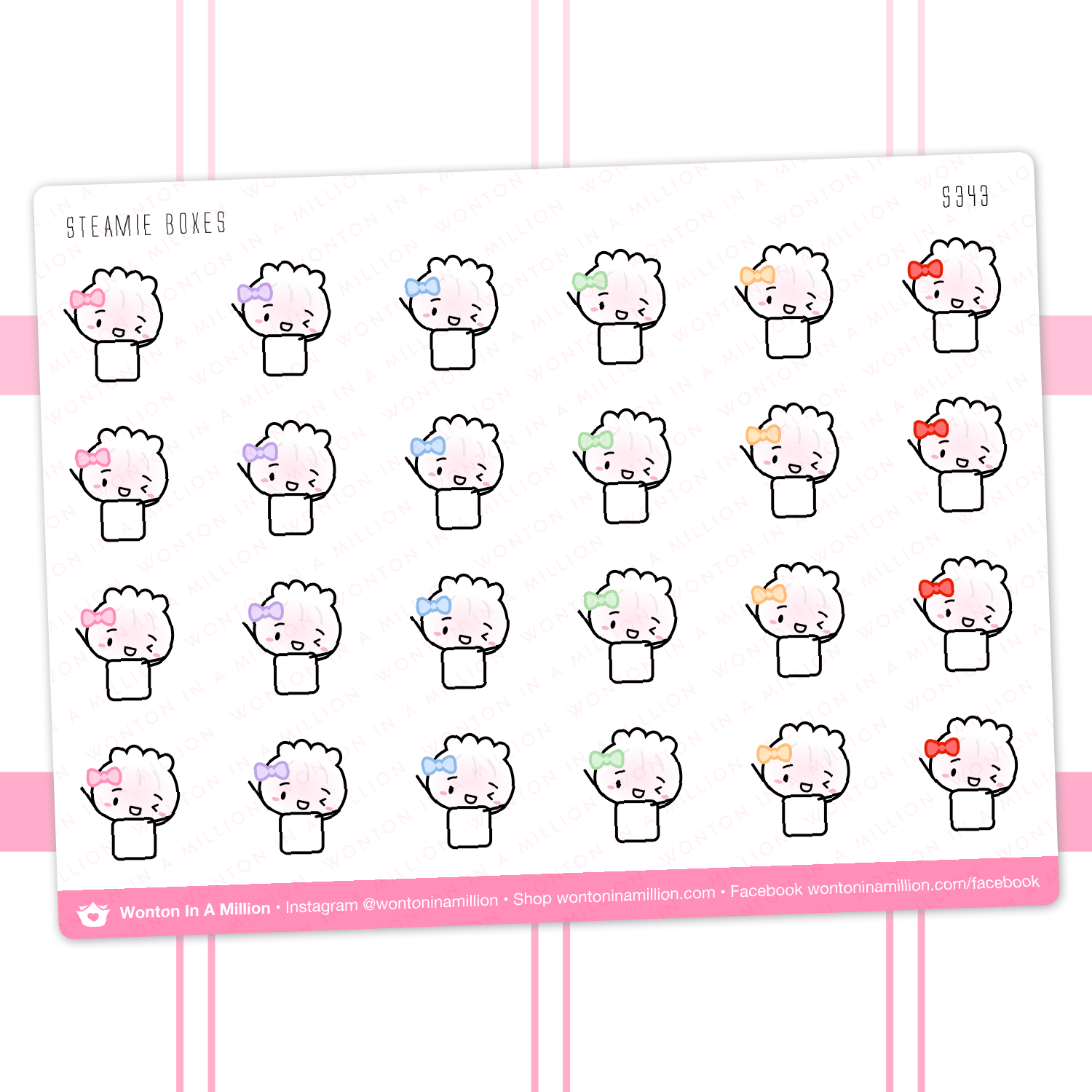 S343 | Steamie Date Covers Stickers