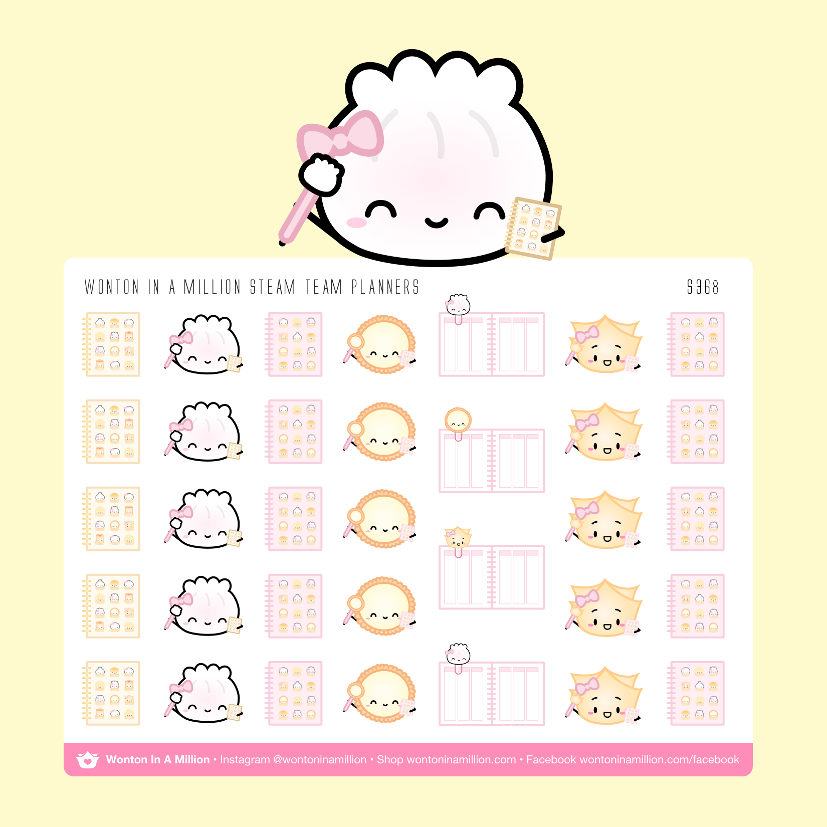 S368 | Steam Team Planners Stickers