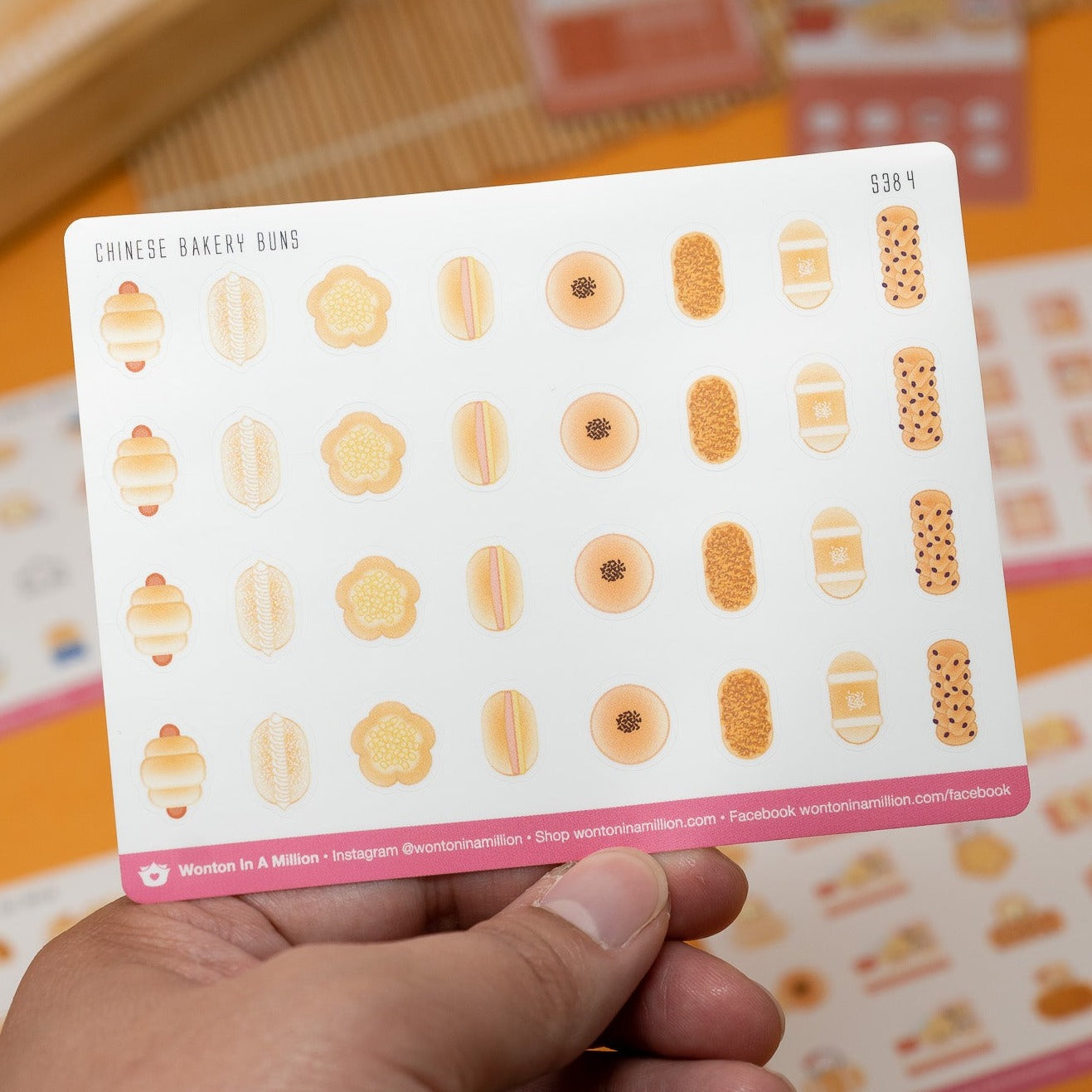 S384 | Chinese Bakery Buns Planner Stickers