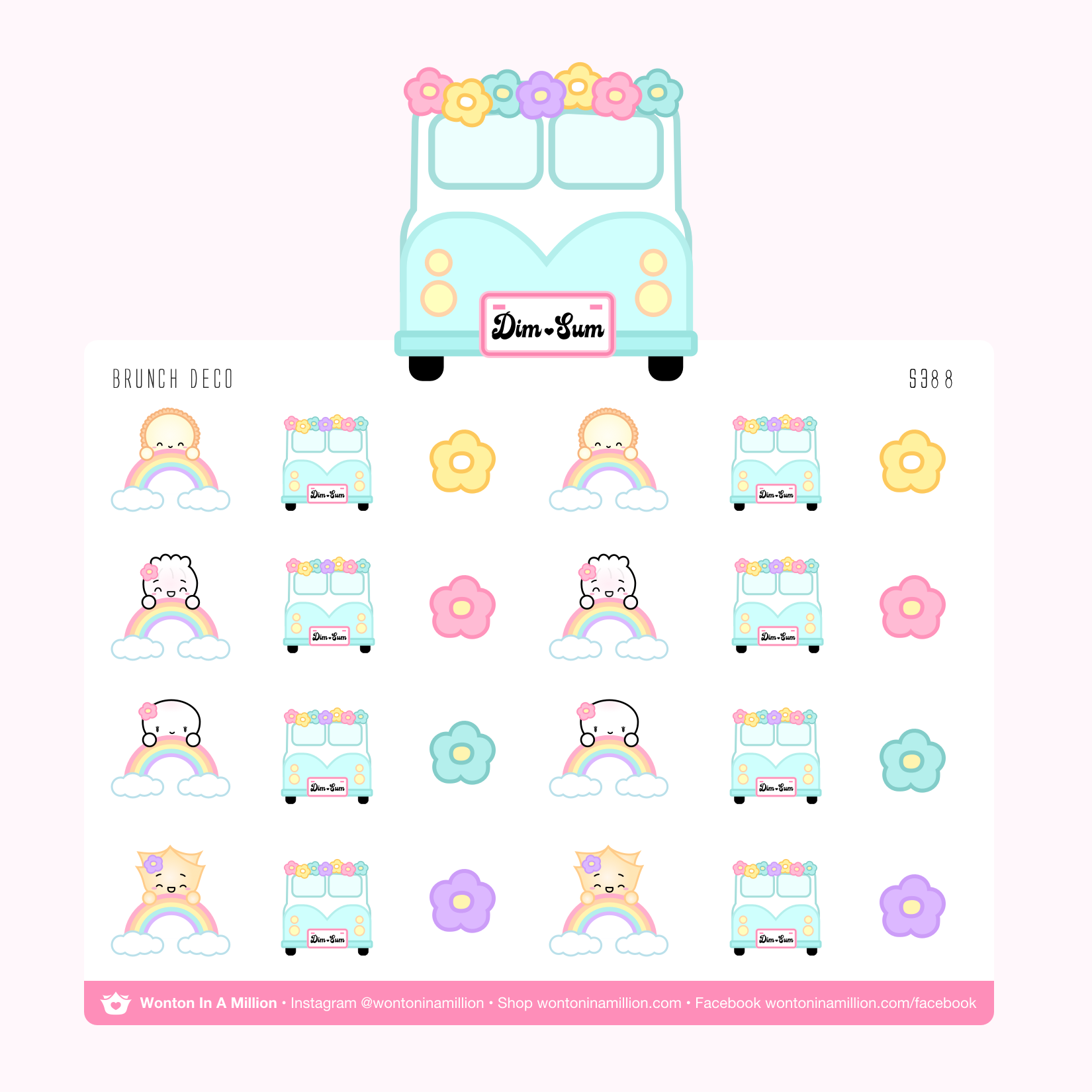 S388 | Brunch Deco Stickers