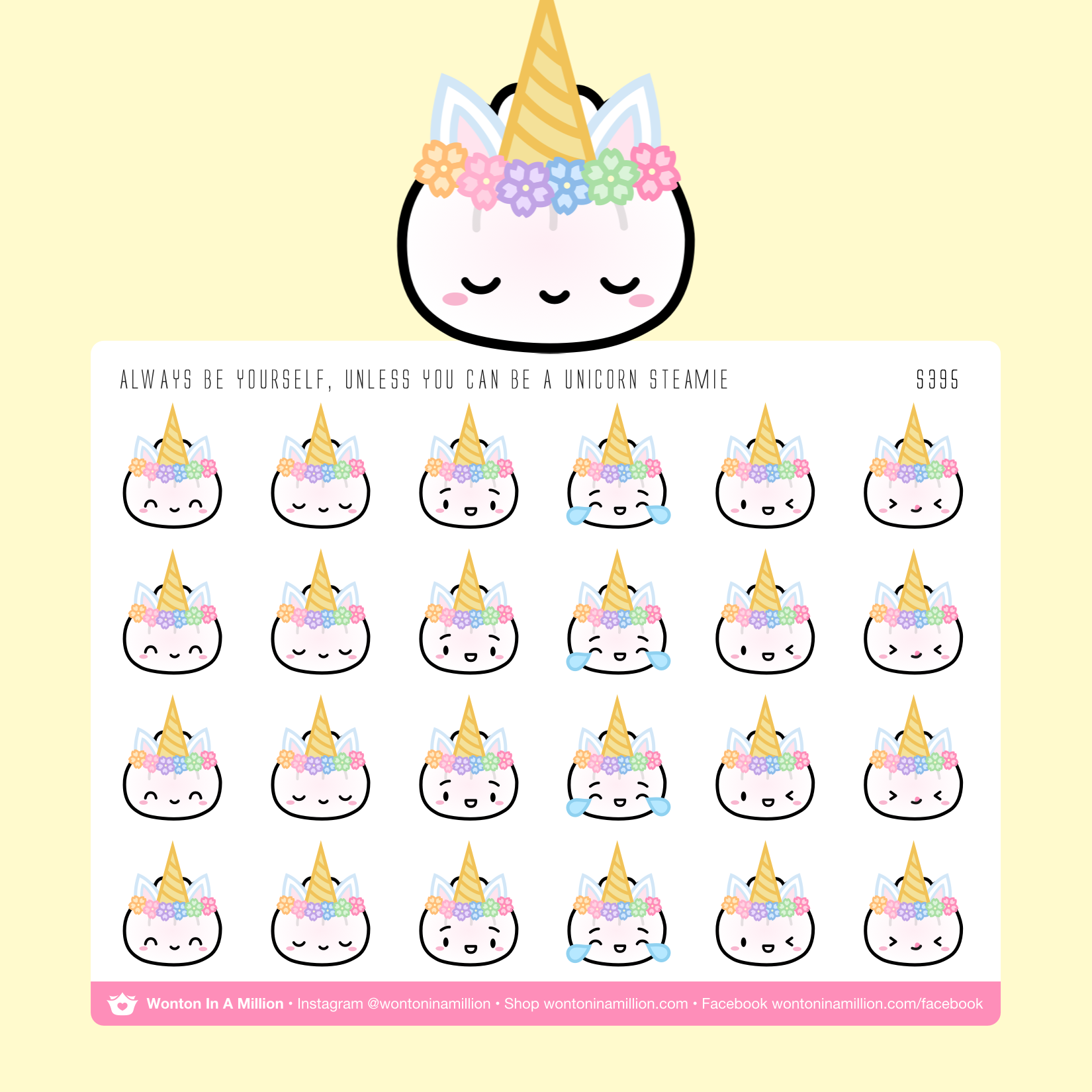 S395 | Unicorn Steamie Stickers