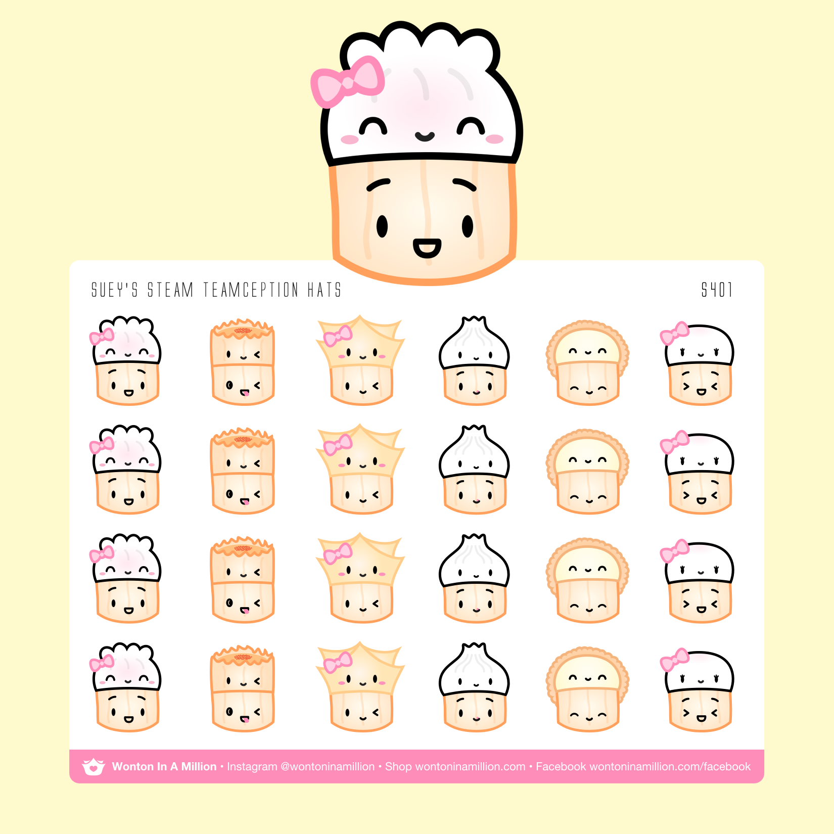 S401 | Suey's Steam Team Hats Stickers