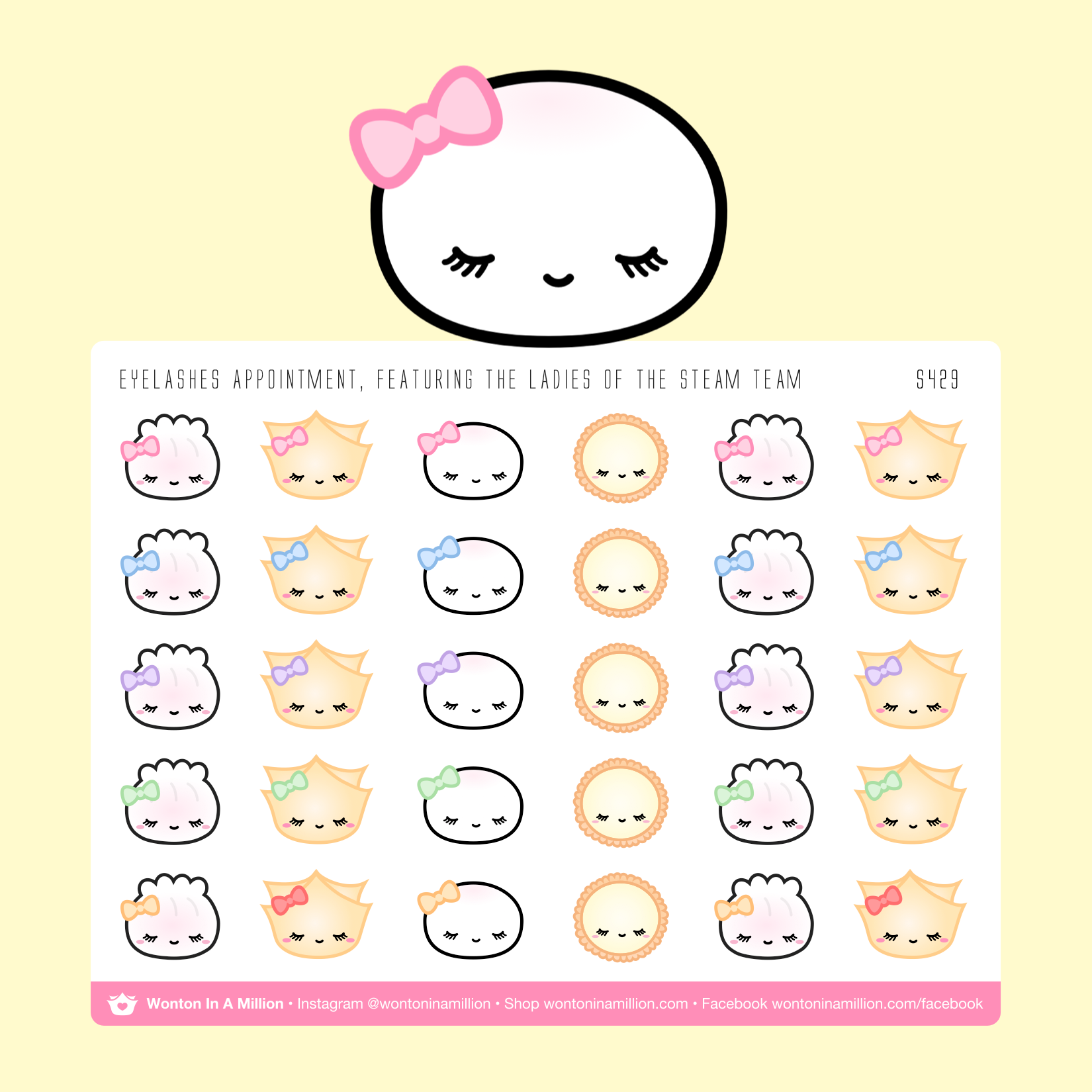 S429 | Eyelash Appointment Stickers