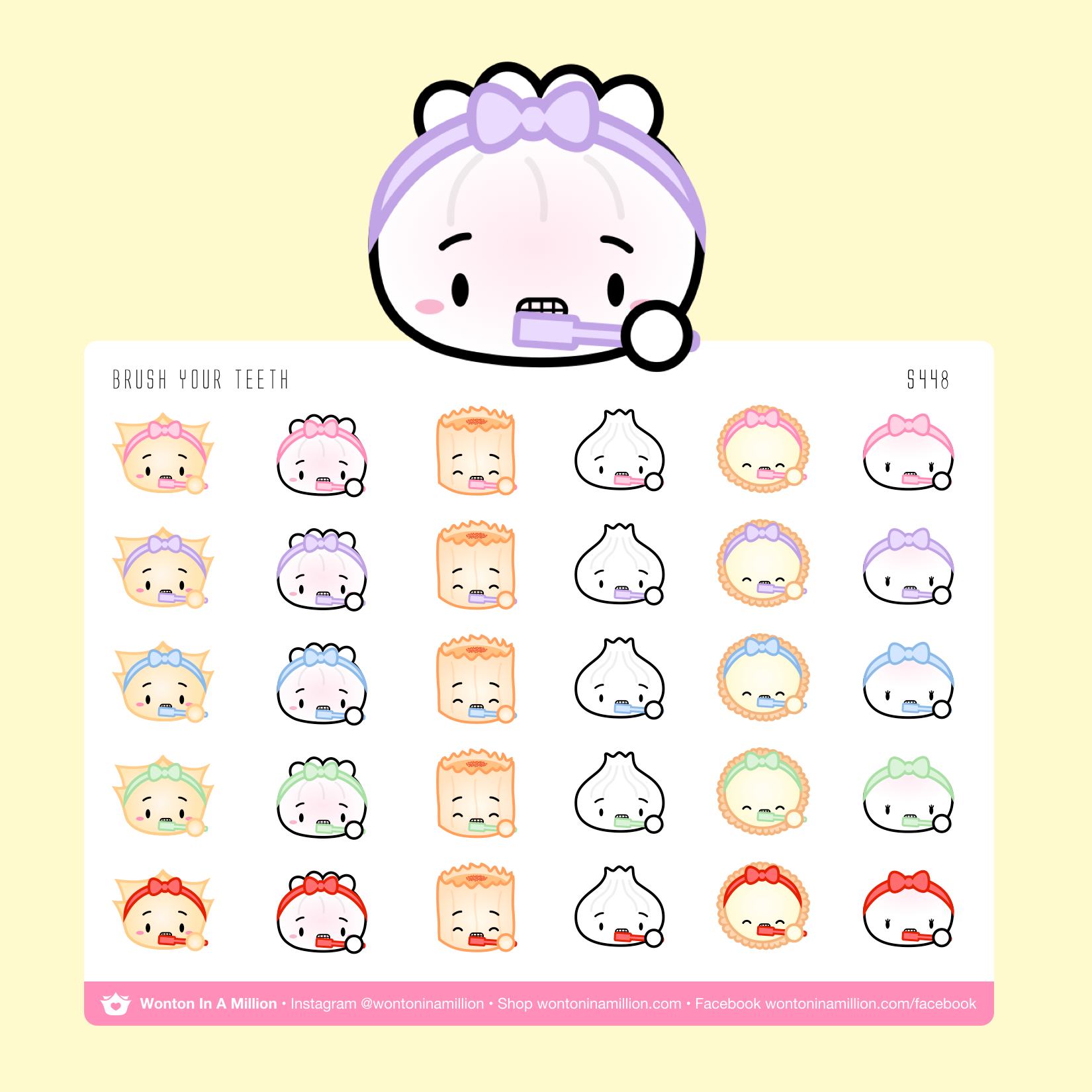 S448 | Brushing Teeth Stickers