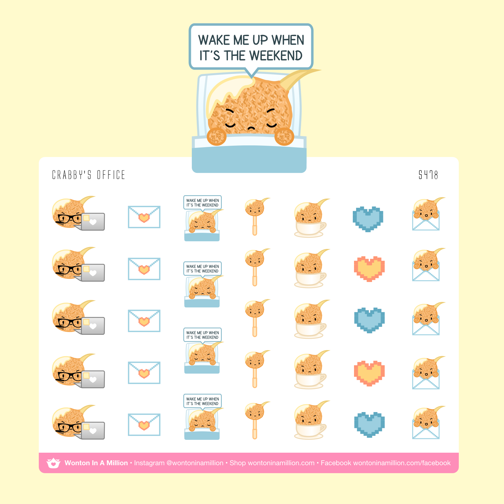 S478 | Crabby's Office Stickers