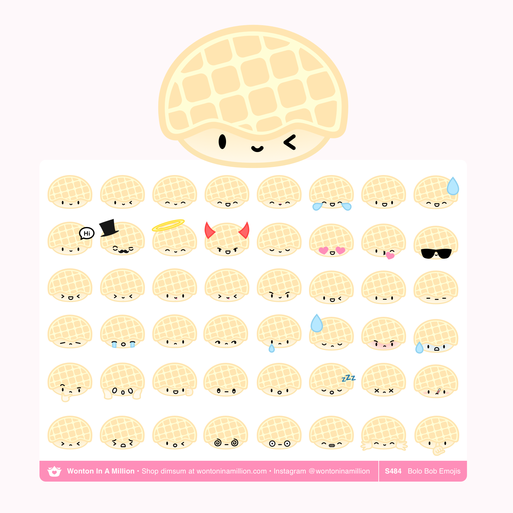 S484 | Bolo Bob Emojis Planner Stickers