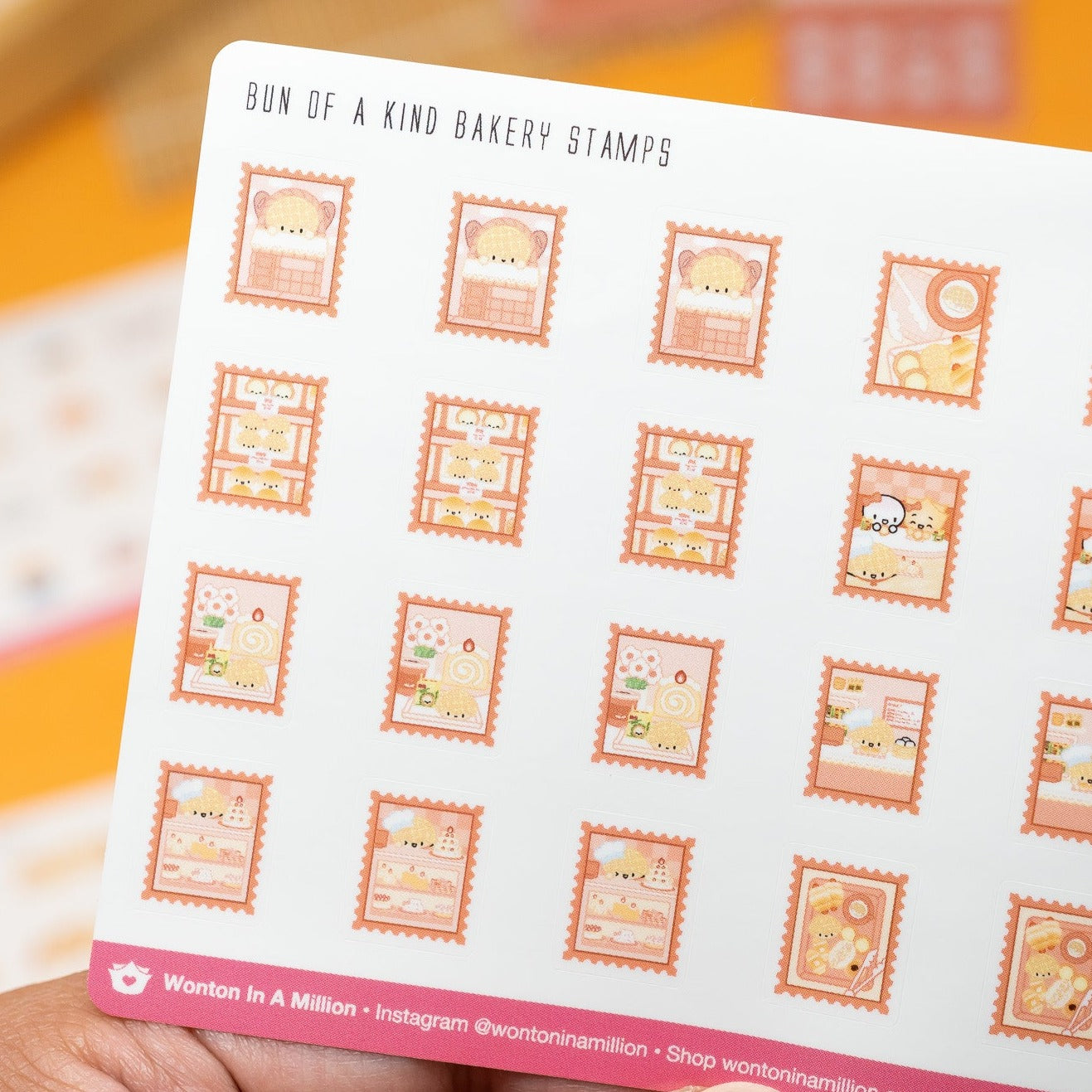 S630 | Bun of A Kind Bakery Stamps Planner Stickers
