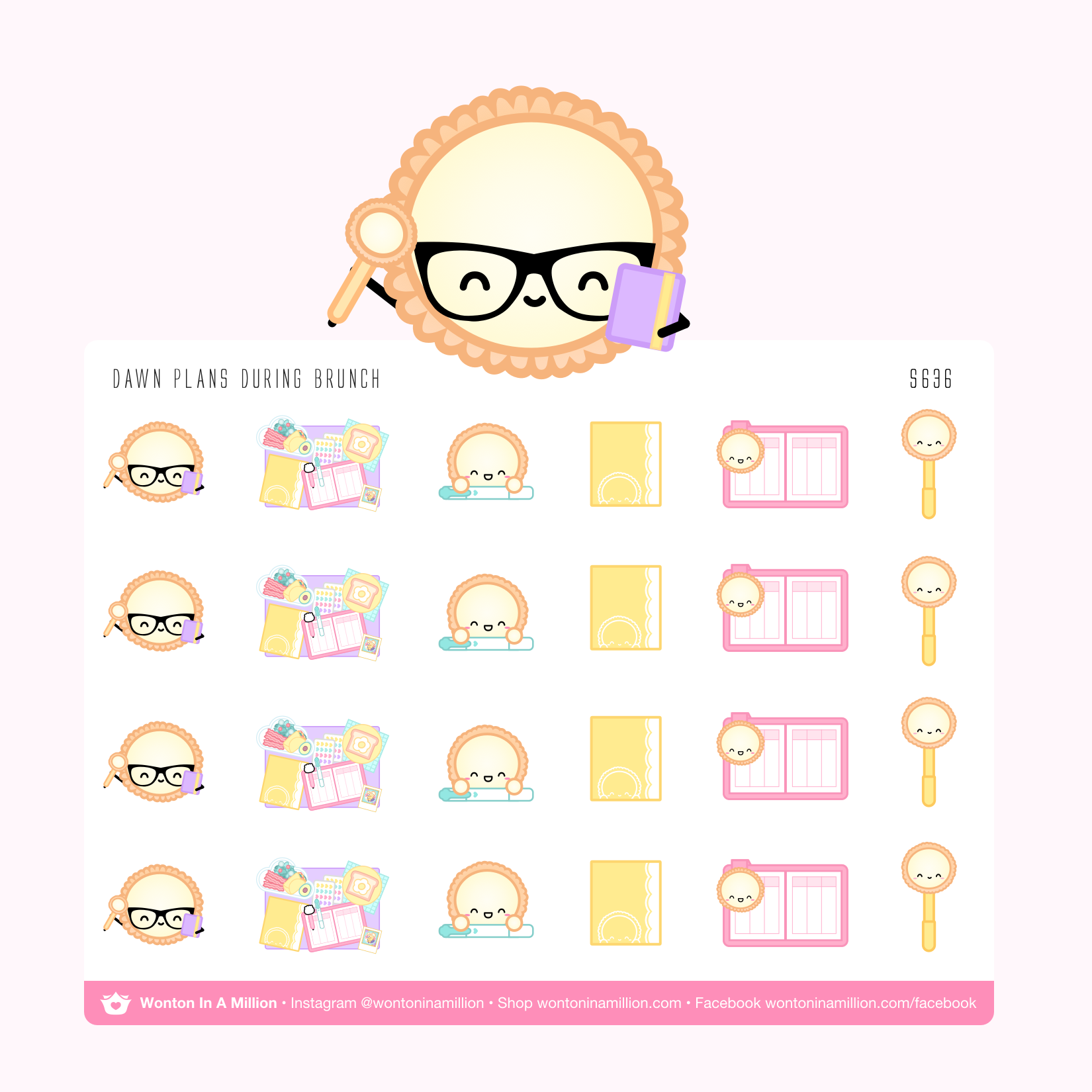 S636 | Dawn Plans During Brunch Stickers