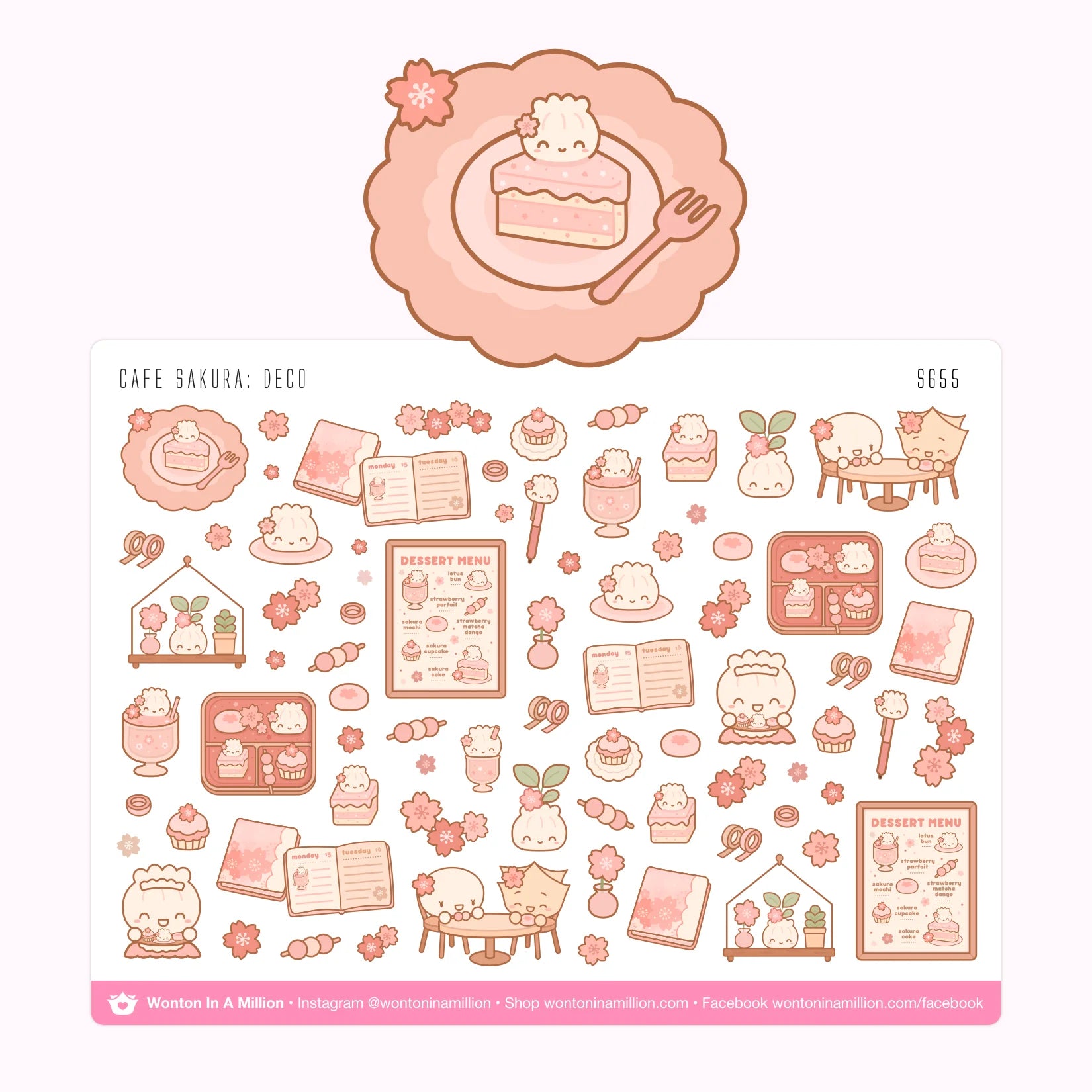 Café Sakura: Deco Stickers