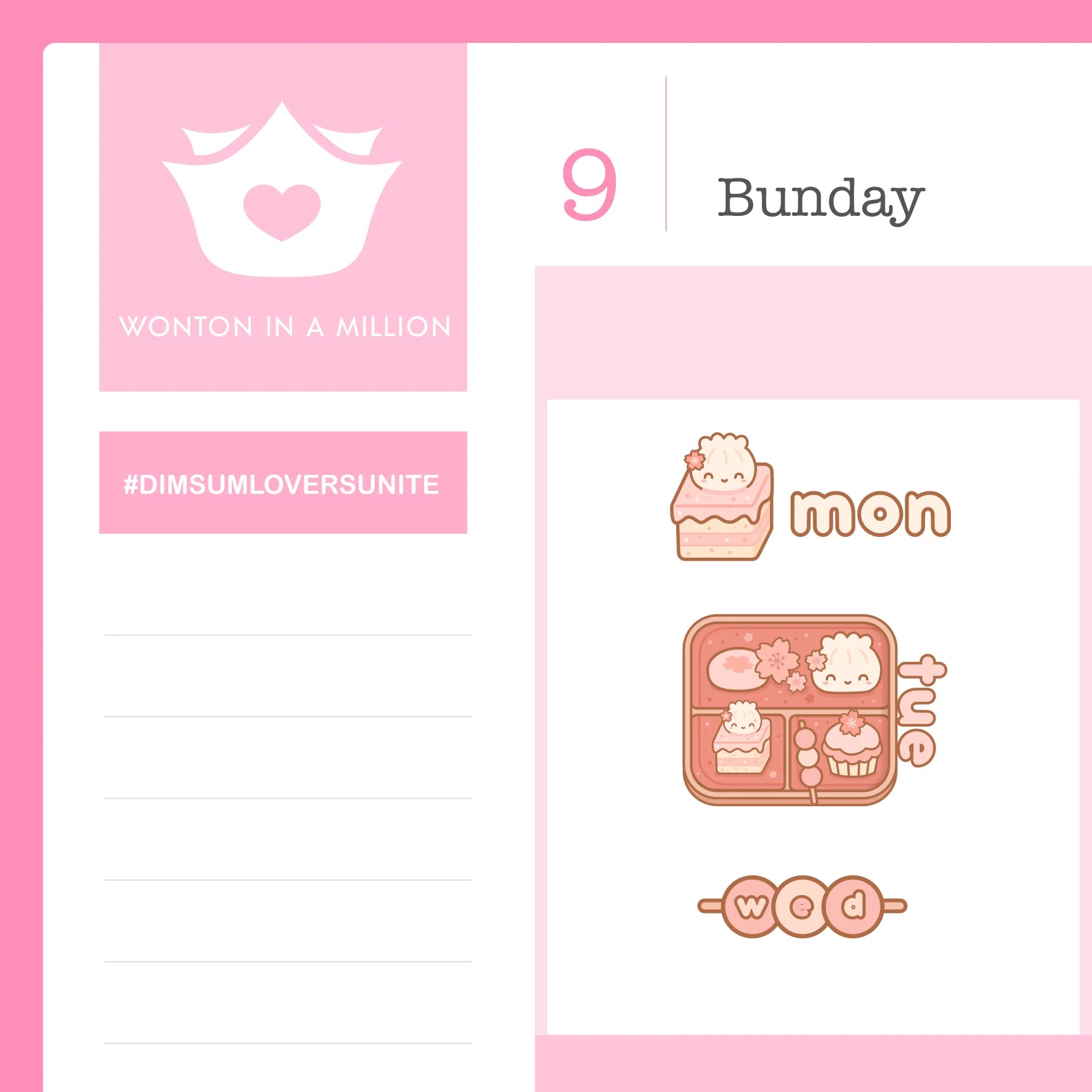 Café Sakura: Days Of The Week