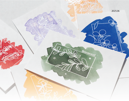 Ink Art Card Colorspace- Wildflower
