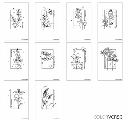 Ink Art Card Colorspace- Wildflower