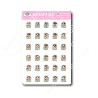 Kawaii Simon Stickers - Cozy Cup