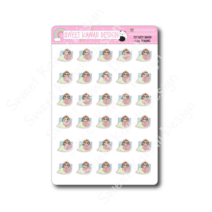Kawaii Simon Stickers - Cozy Reading