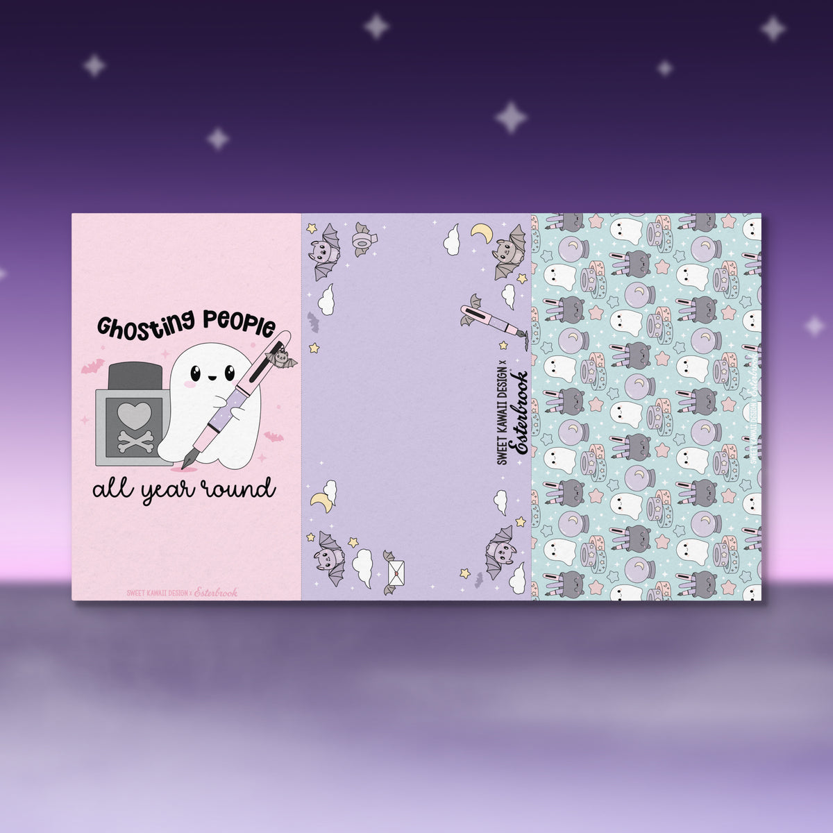 Pastel Halloween Blotter Paper