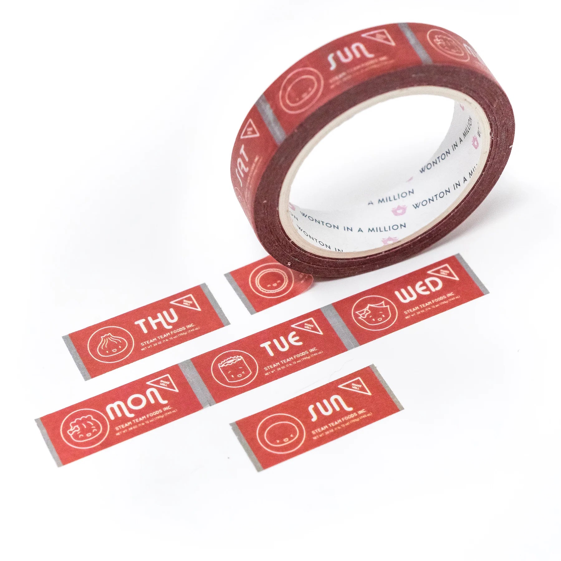 Sriracha Date Covers Washi (10mm, Perforated)