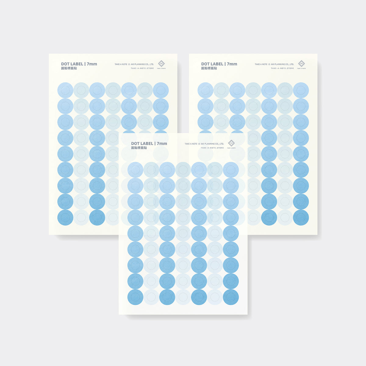 Washi Dot Label 7mm - 3 Sheets (Pre-Order)