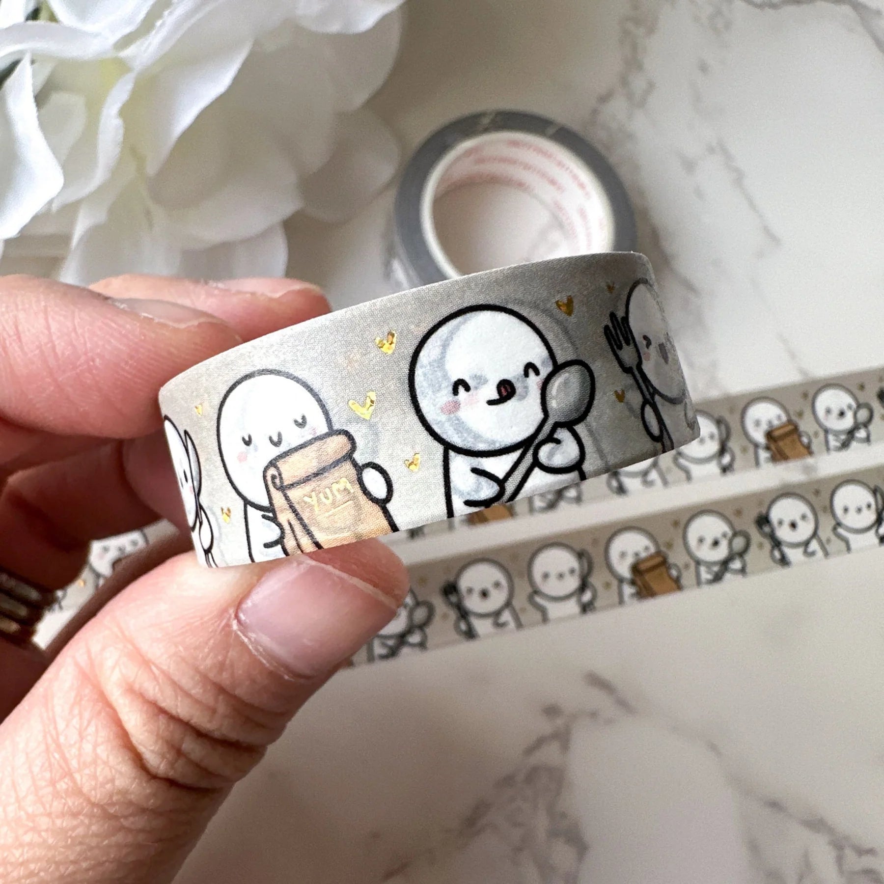 Nom Nom Nom + Gold Dots Foil 2.0 (15mm)