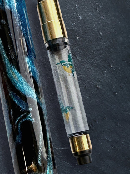 Esterbrook X Bungubox Kachofugetsu Kingfisher Estie (DiamondCast)
