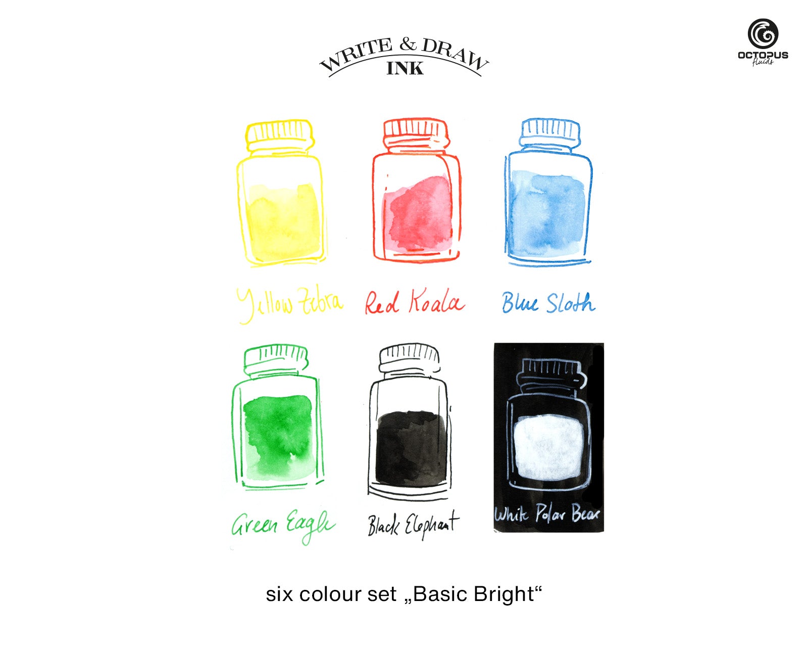 Write and Draw Ink Set (Basic Bright)