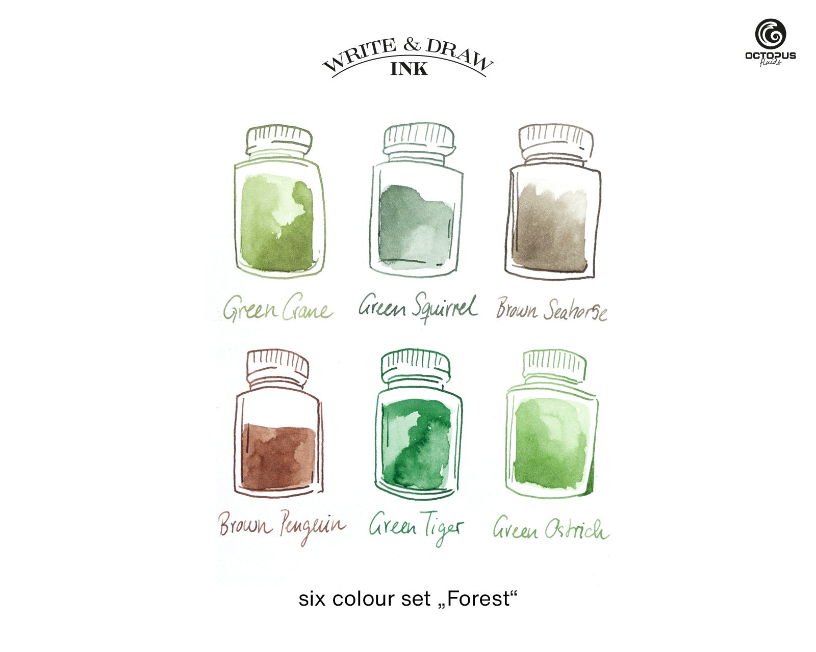 Write and Draw Ink Set (Forest)