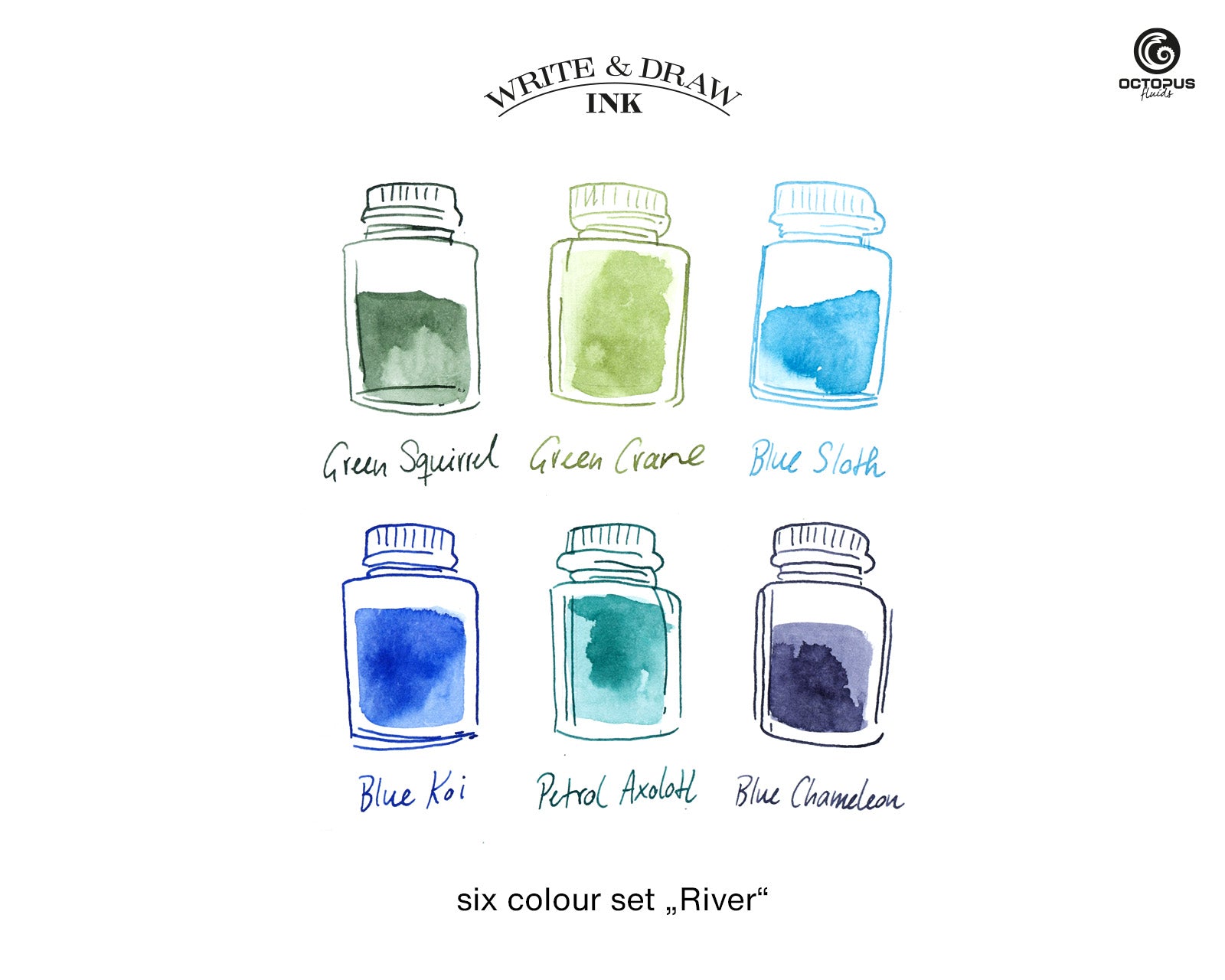 Write and Draw Ink Set (River)