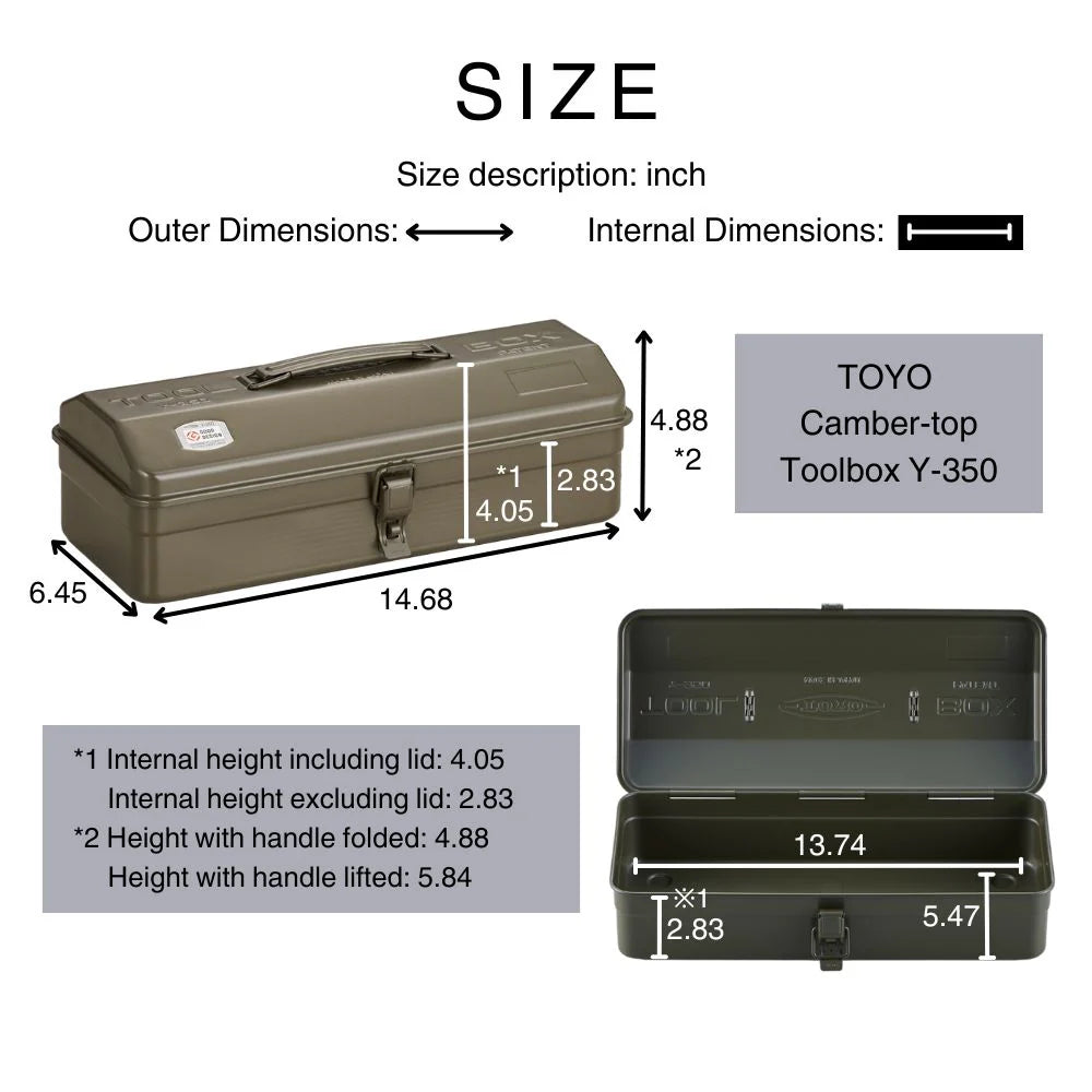 Camber-top Toolbox (Y-350 Silver)
