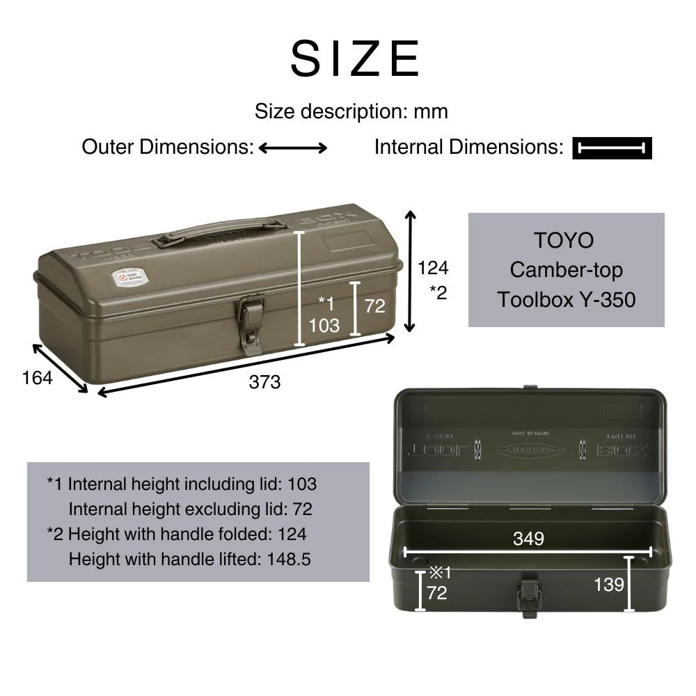Camber-top Toolbox (Y-350 Silver)