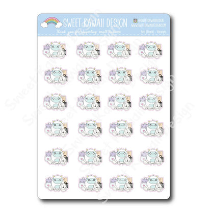 Kawaii Yeti Stickers - Receipts