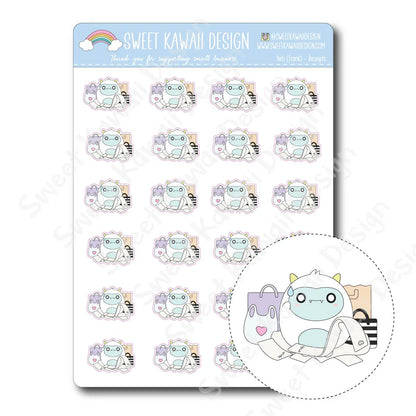 Kawaii Yeti Stickers - Receipts