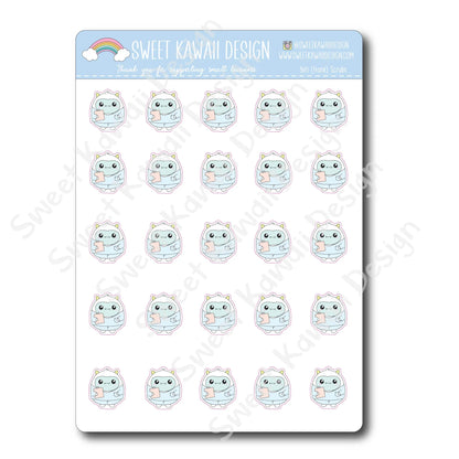 Kawaii Yeti Stickers - Scrubs