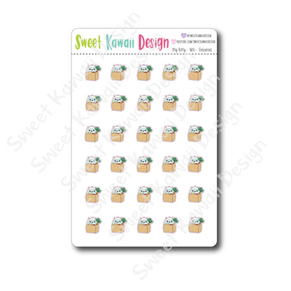 Kawaii Yeti Stickers - Groceries