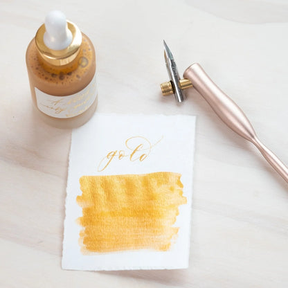 Gold Calligraphy Ink