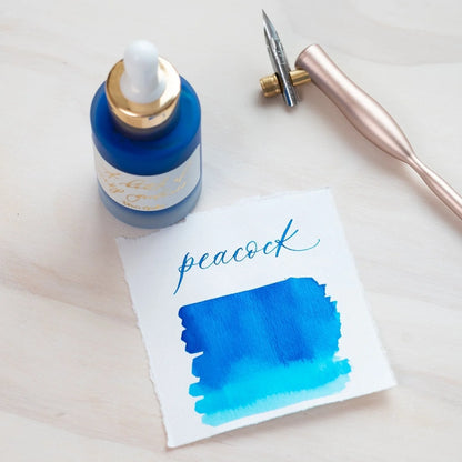 Peacock Calligraphy Ink