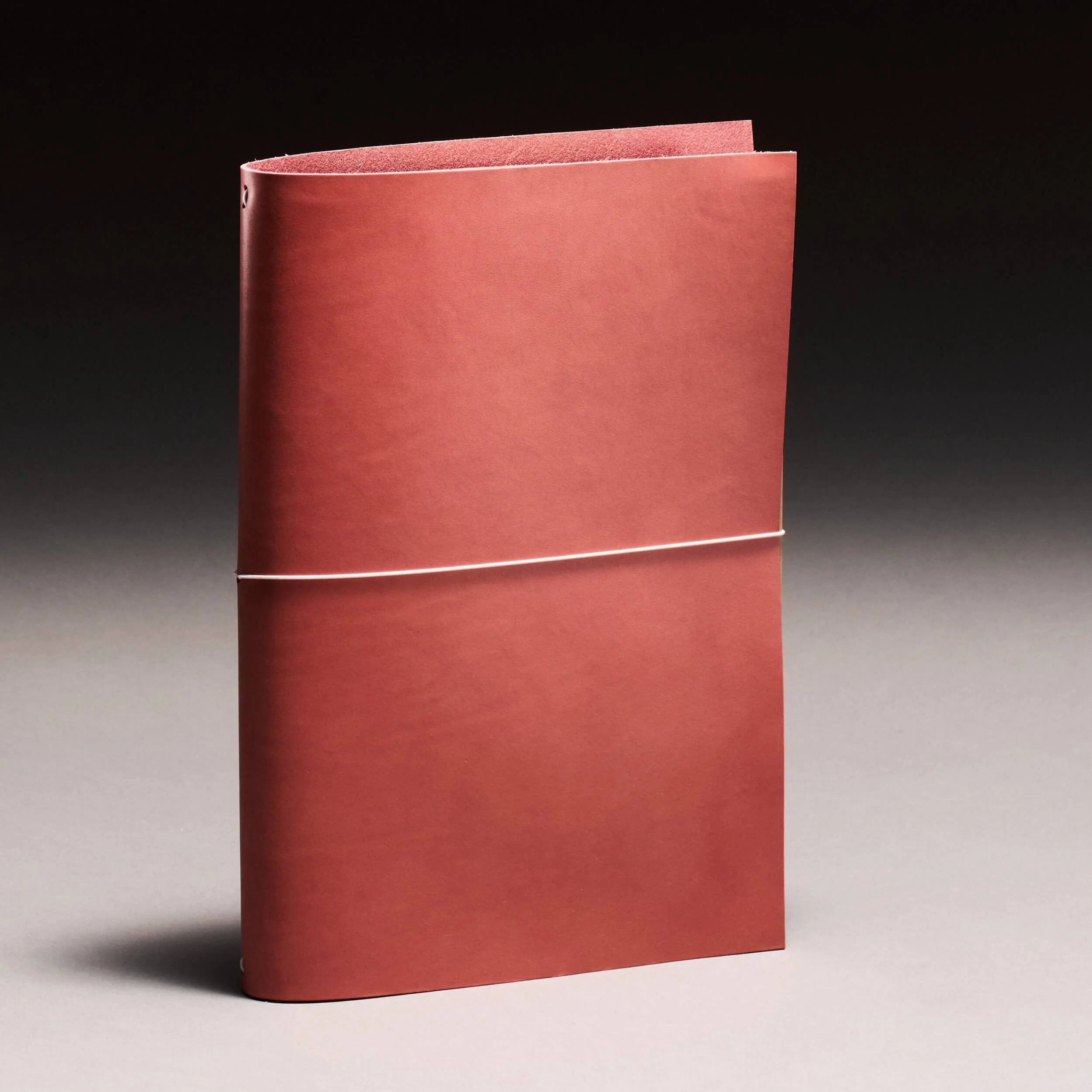 grand voyageur leather journal rustic rose (a4)