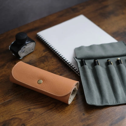 5-Slot Roll Pen Case (Tochigi Leather)