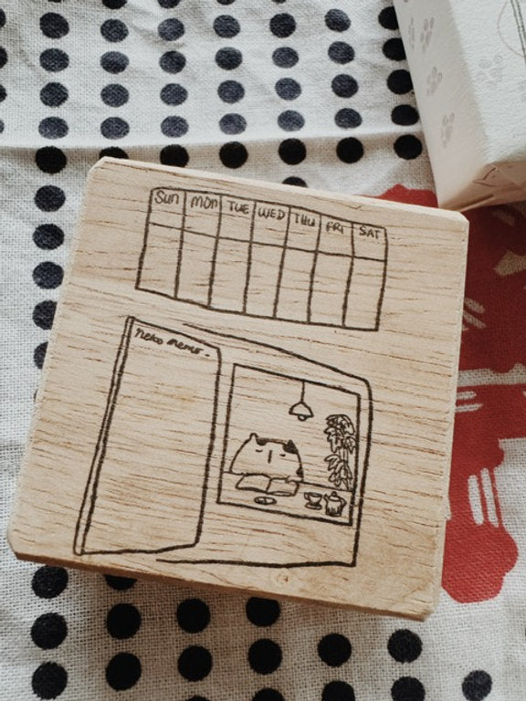 Neko Cafe Weekly Label