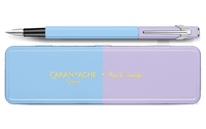 849™ PAUL SMITH Sky Blue & Lavender Purple Fountain Pen (F) - Limited Edition