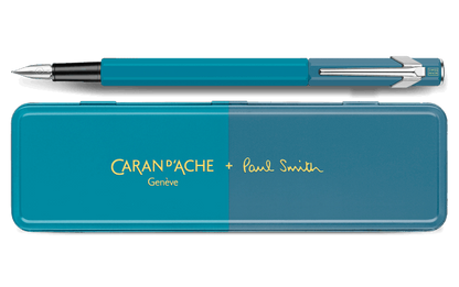 849™ PAUL SMITH Cyan Blue and Steel Blue Fountain Pen (F) - Limited Edition