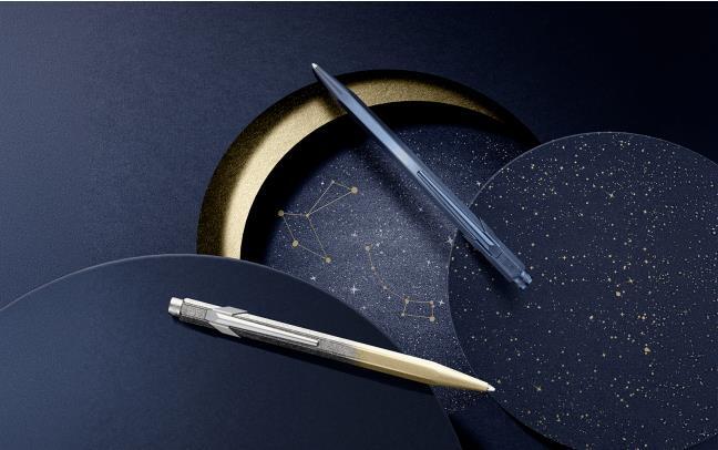 849™ COSMIC BLUE Gilded Ballpoint Pen - Special Edition (Gold)
