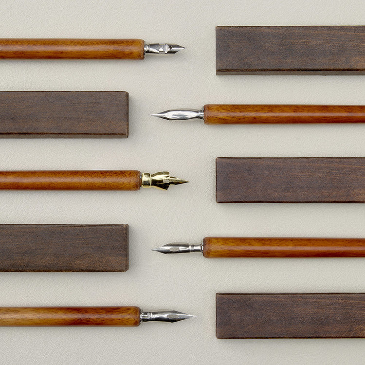 Wood Dip Pen Holder