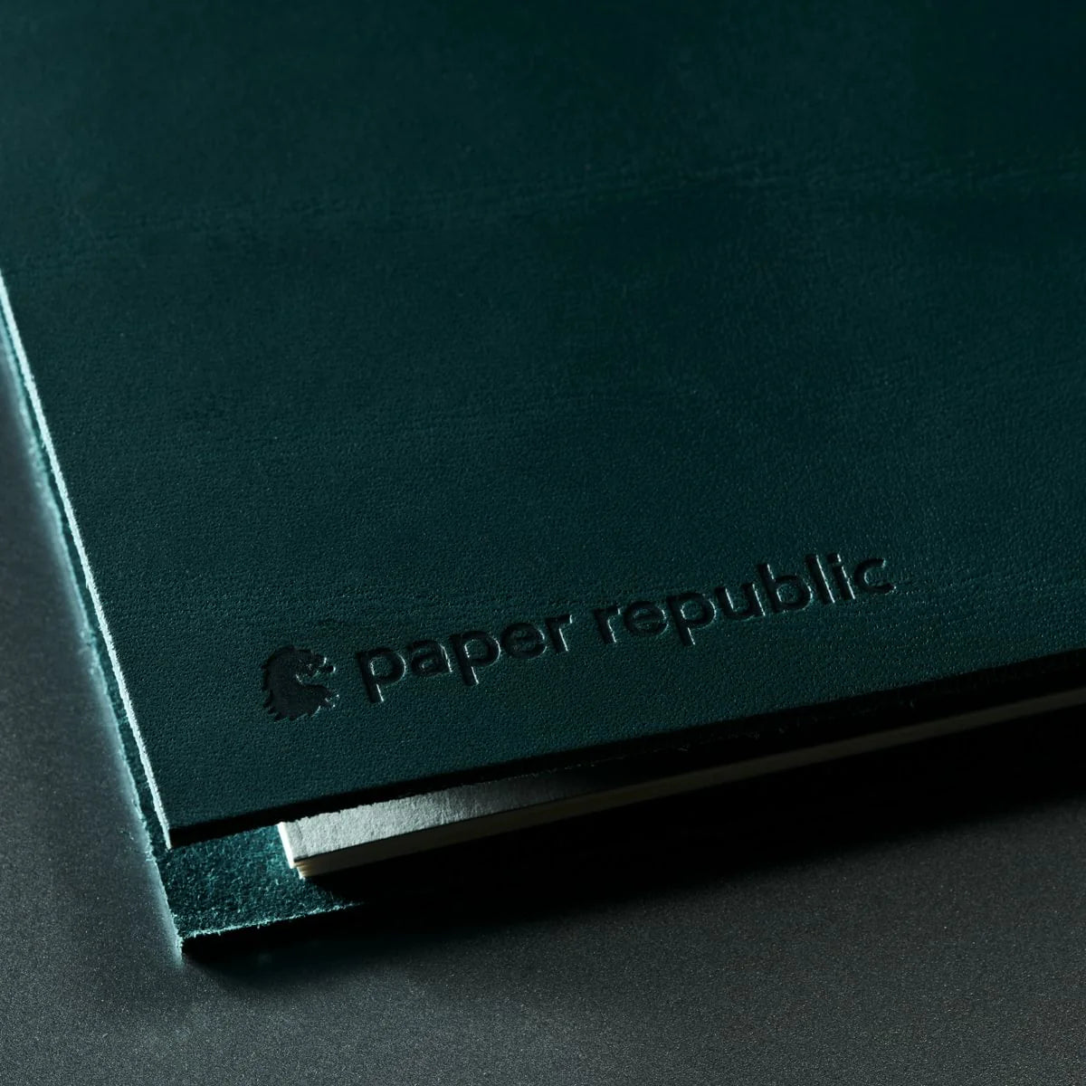 grand voyageur leather journal petrol blue (a4)