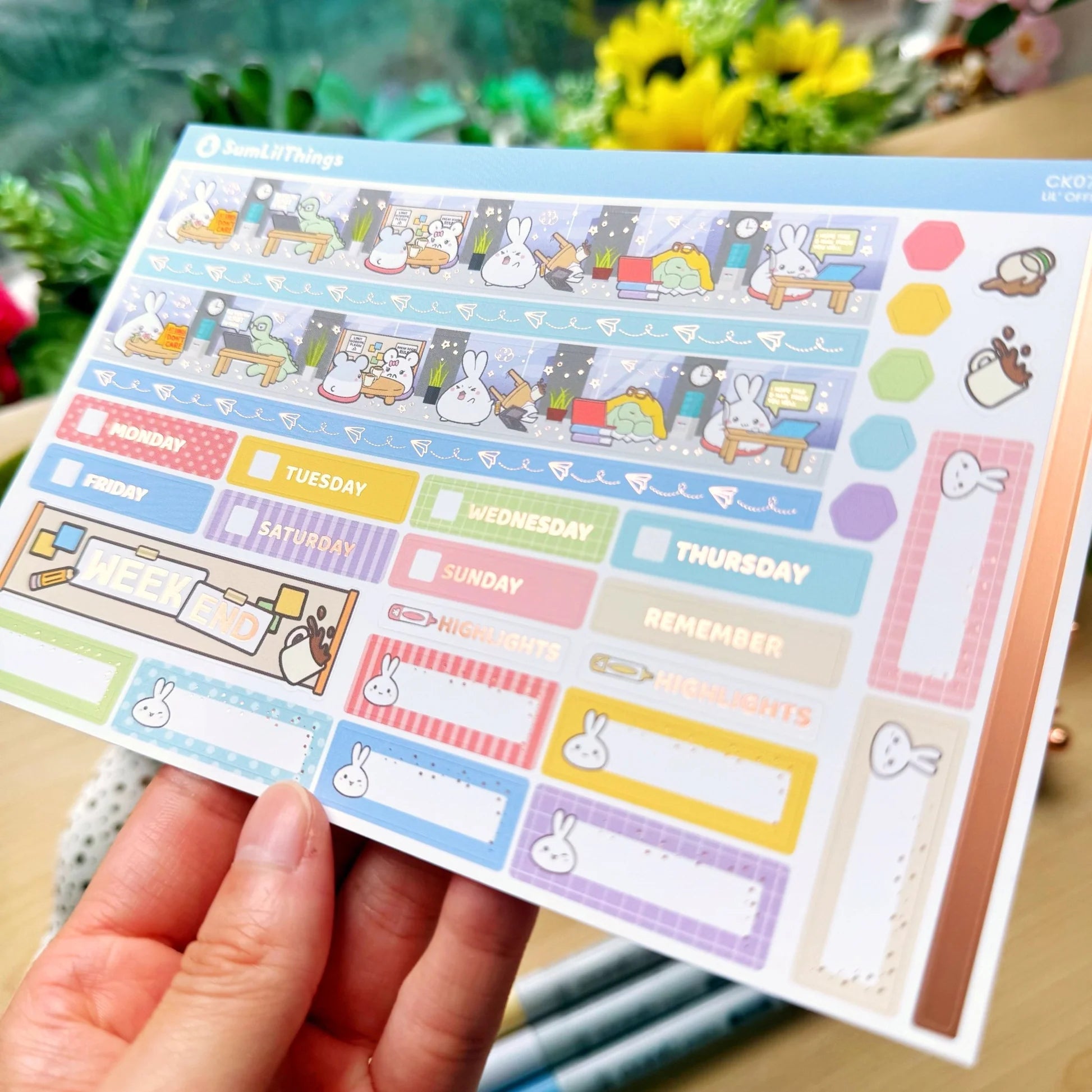 Hobonichi COUSIN -  Lil' Office Life - Rose Gold Foil